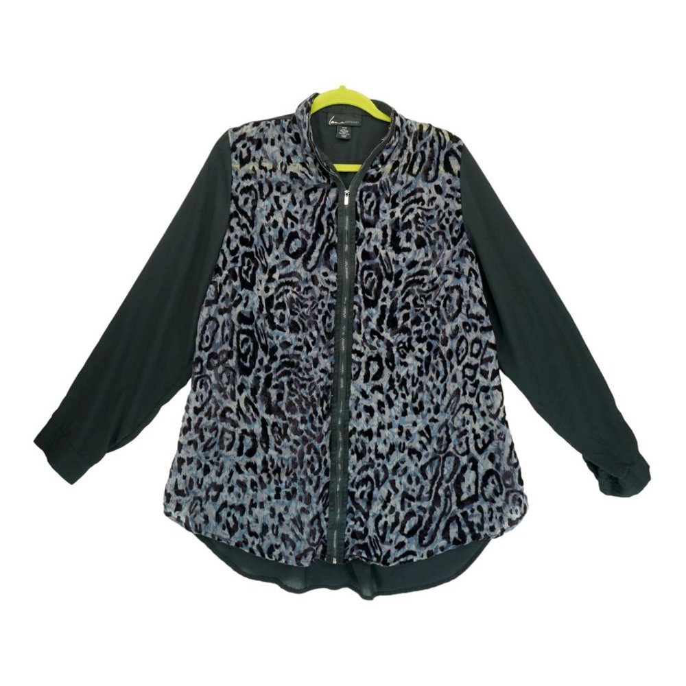 Lane Bryant Burn out Animal Print‎ Blouse Plus Size 18/20